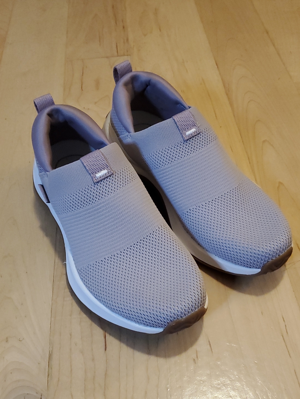 Ryka WomensSlip-On Encore Knit Sneakers Purple Fog Size 7.5m